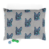 Frenchie Love Purple and Blue Pet Bed