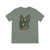 Frenchie Flowers #4 Unisex Tri-Blend T-Shirt