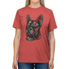 Frenchie Flowers Unisex Tri-Blend T-Shirt