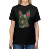 Frenchie Flowers #4 Unisex Tri-Blend T-Shirt