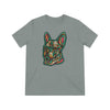 Frenchie Flowers #4 Unisex Tri-Blend T-Shirt