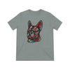 Frenchie Flowers Unisex Tri-Blend T-Shirt