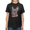 Frenchie Red White & Blue Unisex Tri-Blend T-Shirt