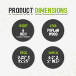 Funky Fungi Dog SkateBowls - Elevated Dog Bowl