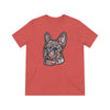 Frenchie Red White & Blue Unisex Tri-Blend T-Shirt
