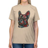 Frenchie Flowers Unisex Tri-Blend T-Shirt