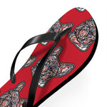 Red, White and Blue Frenchie Flip Flops
