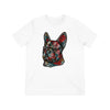 Frenchie Flowers Unisex Tri-Blend T-Shirt