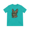 Frenchie Flowers #4 Unisex Tri-Blend T-Shirt