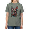 Frenchie Flowers Unisex Tri-Blend T-Shirt