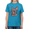 Frenchie Red White & Blue Unisex Tri-Blend T-Shirt