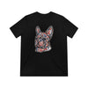 Frenchie Red White & Blue Unisex Tri-Blend T-Shirt
