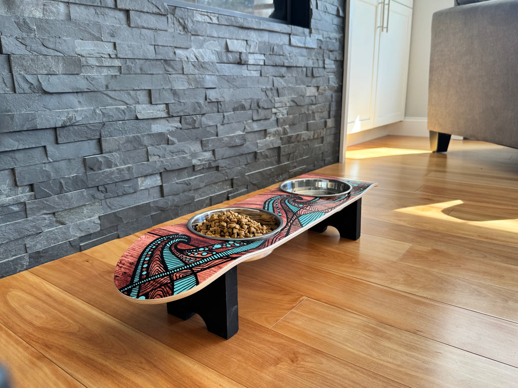 Island Time SkateBowl - Elevated Dog Bowl