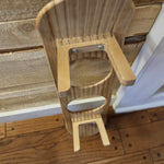 Handmade Elevated Skateboard Dog Feeding Station – Baltic Birch & Rose Gold Bowls