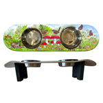 Funky Fungi Dog SkateBowls - Elevated Dog Bowl