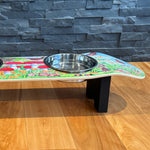 Funky Fungi Dog SkateBowls - Elevated Dog Bowl