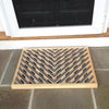 White Pine - Slate Gray Handmade Vermont Wooden Doormat