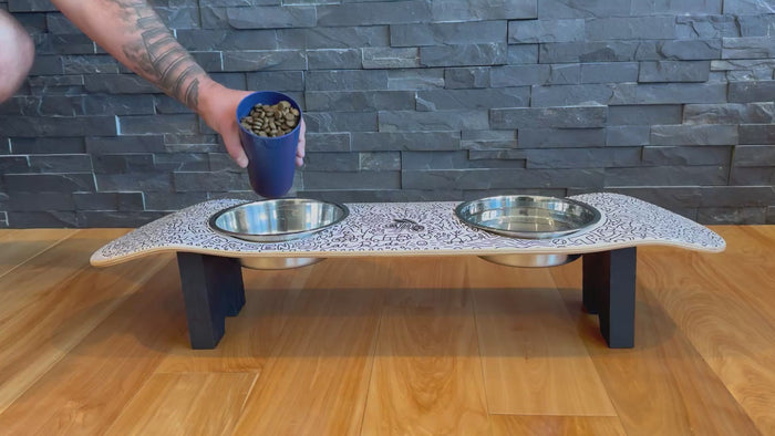 Doodles Dog SkateBowls - Elevated Dog Bowl