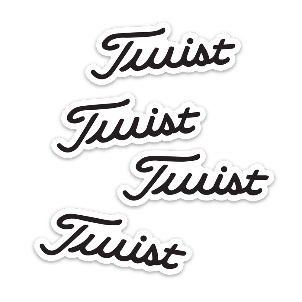 Twist Golf Die-cut Sticker 4-Pack