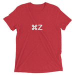Apple Command Z Undo Tri-Blend Shortsleeve T-Shirt