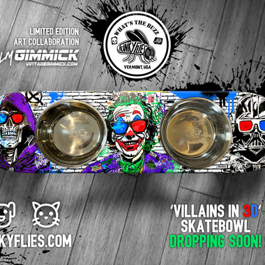 Villains In 3D Cat SkateBowls - Elevated Cat Bowl