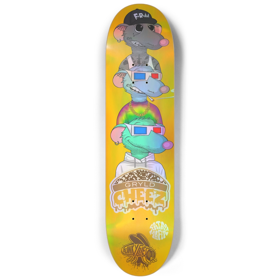 8.25 GRYLD Cheez Fat Rat Custom Skateboard