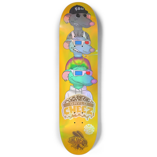 8.25 GRYLD Cheez Fat Rat Custom Skateboard