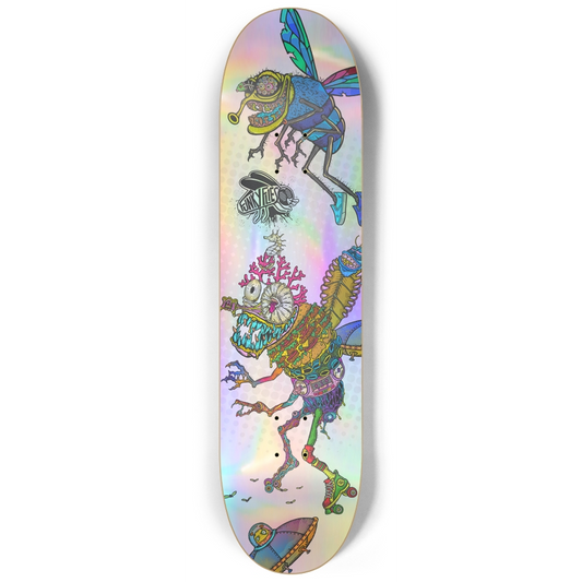 8.25 Holographic Mutant Funky Flies Custom Skateboard