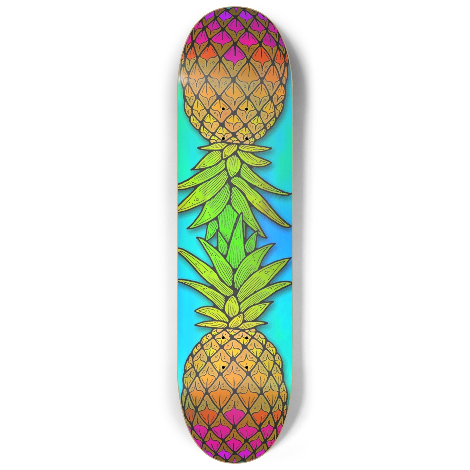 8.25 Pineapple Holographic Skateboard