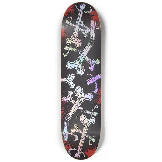 8.25 Broken Bones Holographic Custom Skateboard