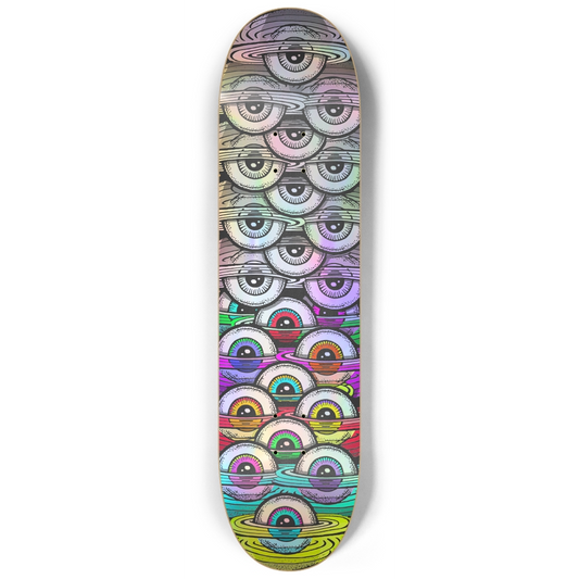 Floating Eyes Custom Skateboard