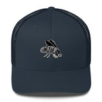 White Logo Snapback Trucker Hat