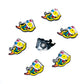 Funky Flies 'Slithering Snake Mouth' Durable PVC Slide Shoe Charm
