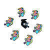 Funky Flies 'Donut Eye Spinner Hat' Durable PVC Slide Shoe Charm