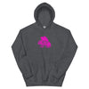 Pink Funky Flies Logo Unisex Hoodie