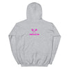 Pink Funky Flies Logo Unisex Hoodie