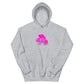 Pink Funky Flies Logo Unisex Hoodie
