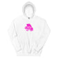 Pink Funky Flies Logo Unisex Hoodie
