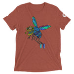 Funky Flies Stained Glass with Flans Fly Tri-blend T-Shirt