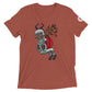 Funky Flies Krampus Christmas Fly Tri-blend T-Shirt