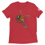 Funky Flies Bone Wings Fly Tri-blend T-Shirt
