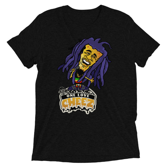 One Love Bob Marley GRYLD CHEEZ Tri-Blend Short Sleeve T-Shirt