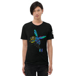 Funky Flies Stained Glass with Flans Fly Tri-blend T-Shirt